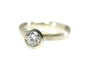 Modern Diamond Solitaire Engagement Ring