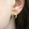 Vintage 1.81ct Amethyst Studs in 14kt Yellow Gold