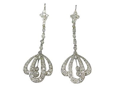 Art Deco Diamond Earrings