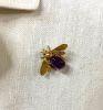 Cabochon Amethyst Brooch