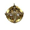 Vintage 2.49ct Peridot 14kt Pendant Brooch