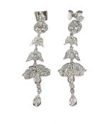 Vintage Diamond Drop Earrings