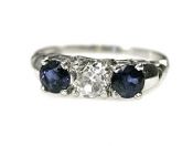 Vintage Sapphire and Diamond Ring
