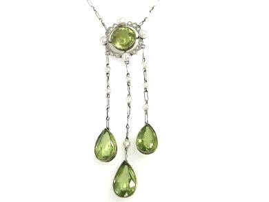 Victorian Peridot Pendant