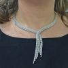 Vintage Style 10.37ct Diamond 18kt Necklace