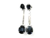 Vintage Sapphire and Diamond Drop Earrings