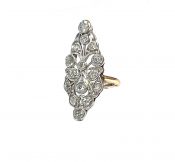 Vintage Old Mine Cut Diamond Ring