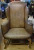 Antique Leather Wing Chair