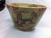 Brown Transferware Bowl