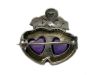 Victorian Amethyst and Pearl Luckenbooth Brooch