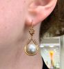 Mabe Pearl and Diamond Earrings