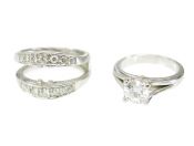 Diamond Solitaire Ring with Ring Jacket