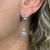 Diamond Bow Drop Earrings