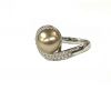 Vintage South Sea Pearl and Diamond Ring