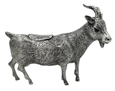 Dutch Silver Figural Nanny Goat Creamer