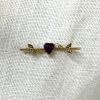 Edwardian Amethyst and Seed Pearl Floral Bar Brooch