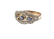 Edwardian Style Sapphire and Diamond Ring