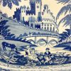 English Blue And White Transfer Ware Platter, circa 1820-30