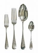 Sterling Silver Flatware - Bright Cut By Birks