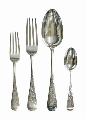 Sterling Silver Flatware - Bright Cut By Birks