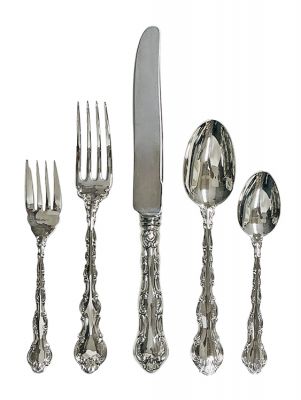 Sterling Silver Flatware - Pompadour By Birks