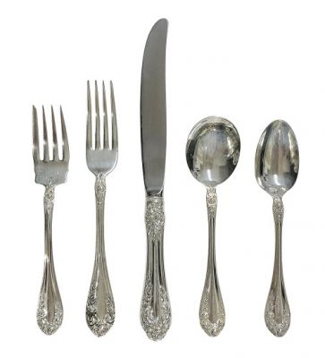 Sterling Silver Flatware - Normandy Rose by Northumbria