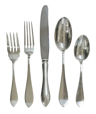 Sterling Silver Flatware - Tudor Plain By Birks