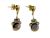 Victorian Inspired Garnet and Diamond Drop Earrings