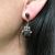 Victorian Inspired Garnet and Diamond Drop Earrings