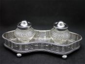 Inkwell With Basket Motif