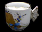 Moustache Cup German Butterfly Handle