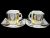 Moustache Cup German His and Hers Cup and Saucer Set