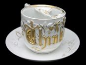 Moustache Cup German Think of Me Design