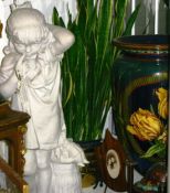 Statue & Doulton Vase