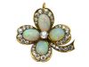 Birks Brooch 18Karat Opal and Diamonds