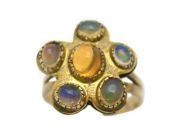 Vintage Opal Cluster Ring