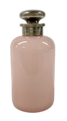 Pink Opaline Glass Scent Bottle, Mid 20th Century
