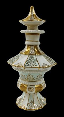 RPM Porcelain Scent Bottle In The Shape Of A Pagoda