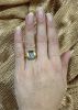 Modern Blue Topaz Solitaire Ring