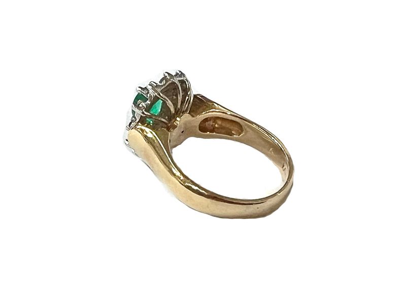 Vintage Emerald and Diamond Ring