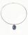 Vintage Sapphire and Diamond Pendant with Neckwire