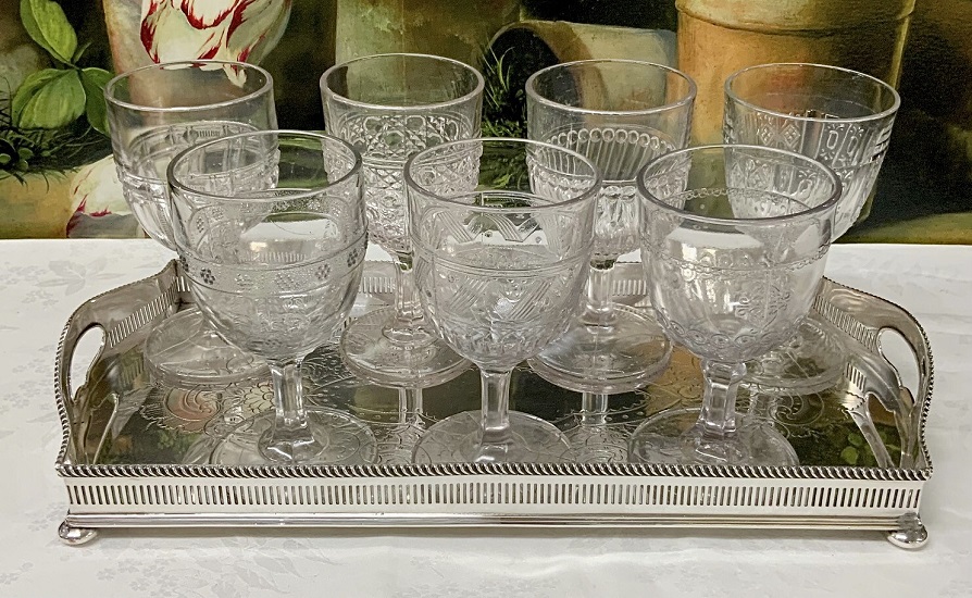 Nova Scotia Pressed Glass Goblets