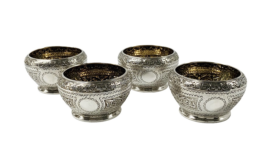 Raj Style English Salt Cellars Dated 1880 | Cynthia Findlay Fine ...