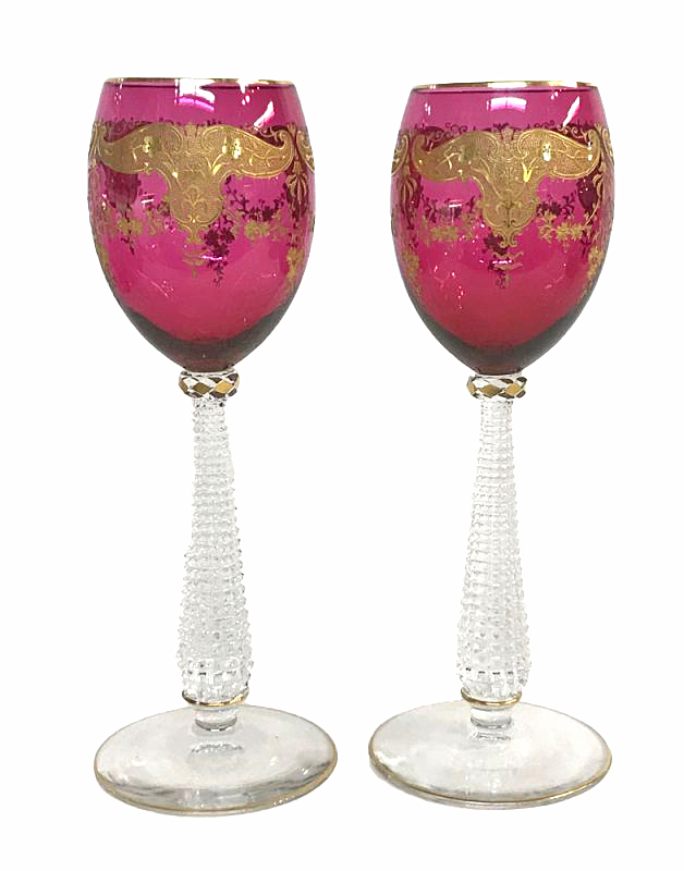 Austrian Hock Wine Glasses, Early 20th Century | Cynthia Findlay