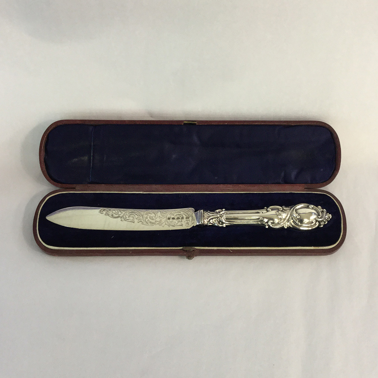 Boxed Sterling Silver Cake Knife