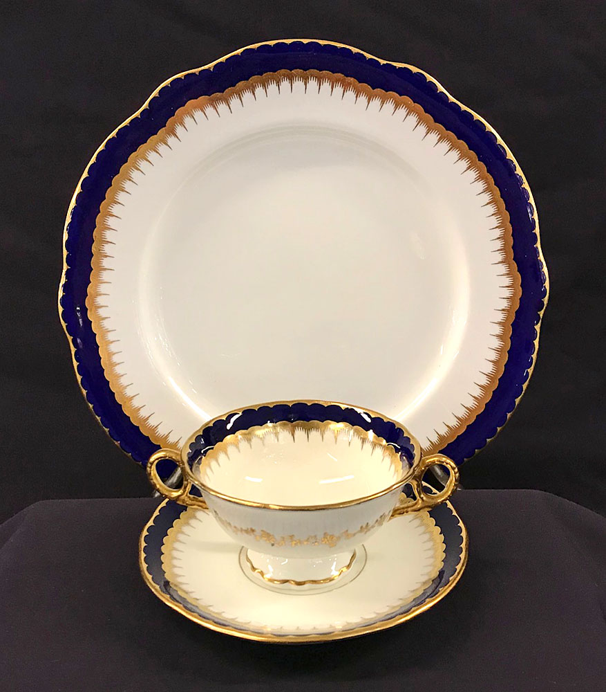 Coalport “Spearpoint Cobalt” Dinnerware Pattern #866 | Cynthia