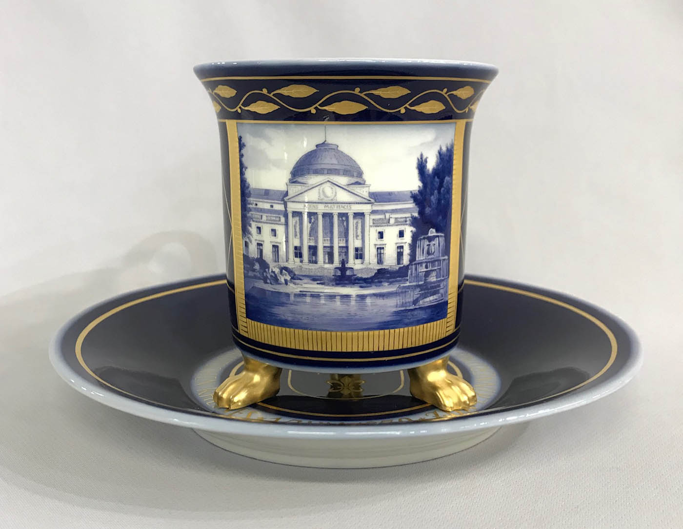 KPM Porcelain Commemorative Cup & Saucer | Cynthia Findlay Fine