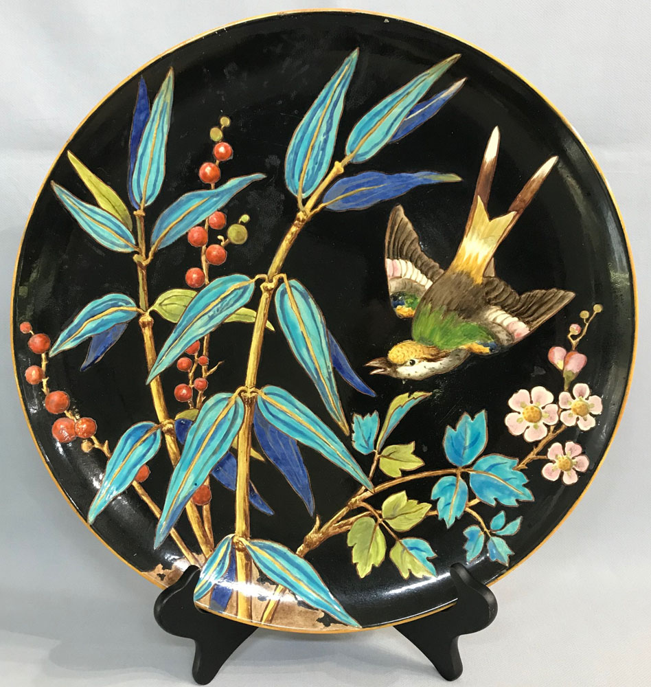 Minton Majolica Aesthetic Movement Charger, circa 1871-75