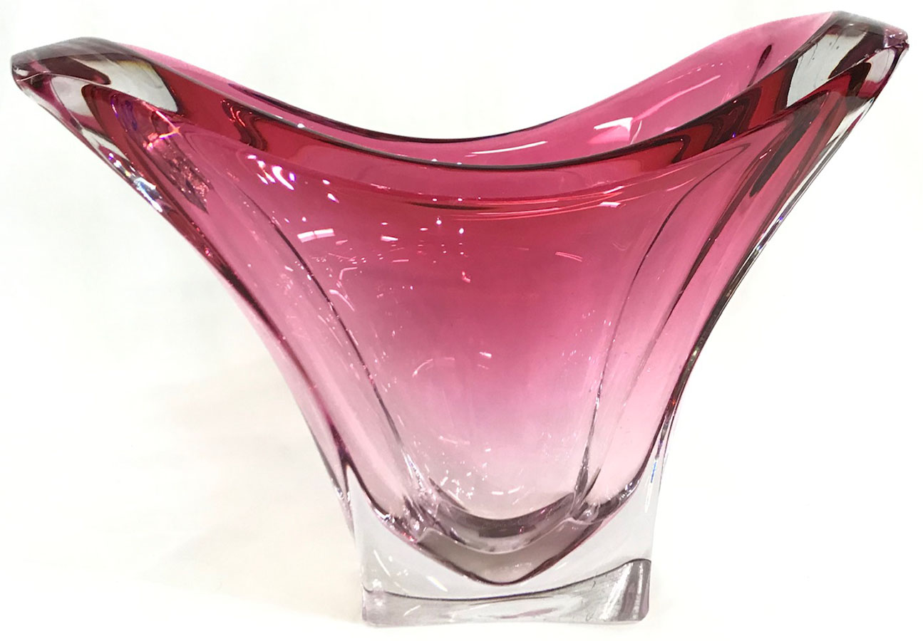 val saint lambert クリスタル　置物 Art Deco Crystal Pyramid Decanter By Val Saint Lambert in