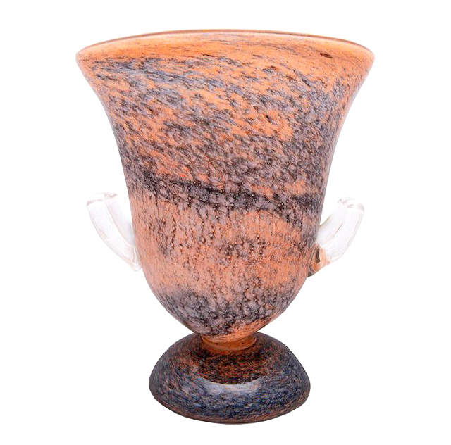 Monumental Murano Campana Shaped Hand Blown Glass Vase